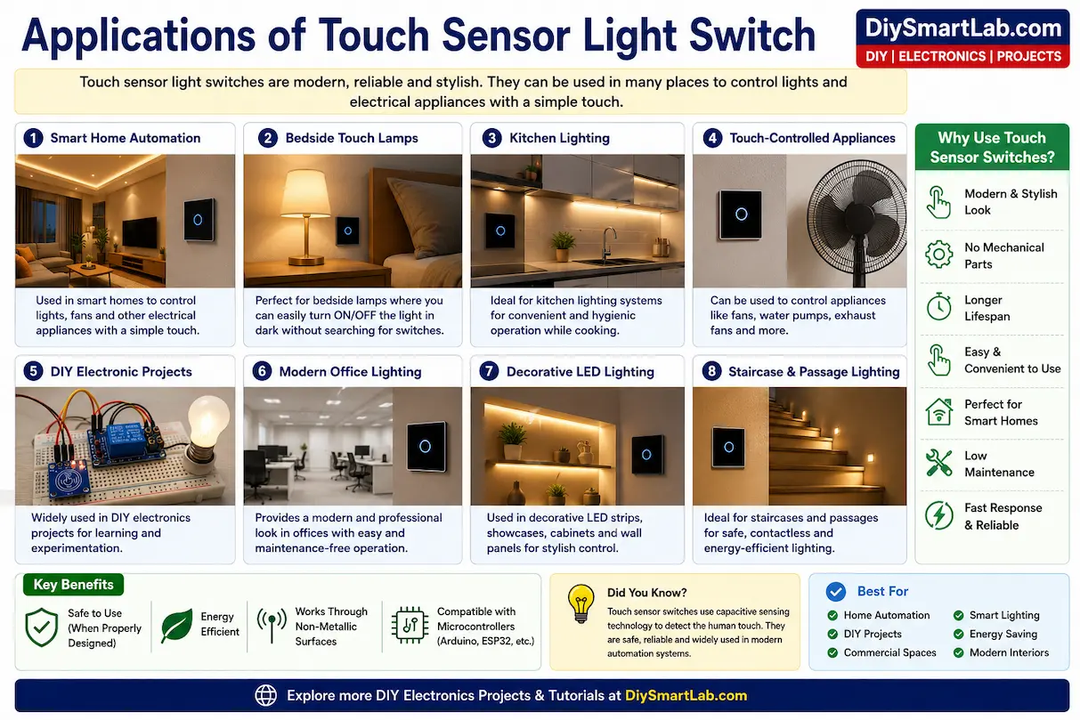 Applications of Touch Sensor Light Switch