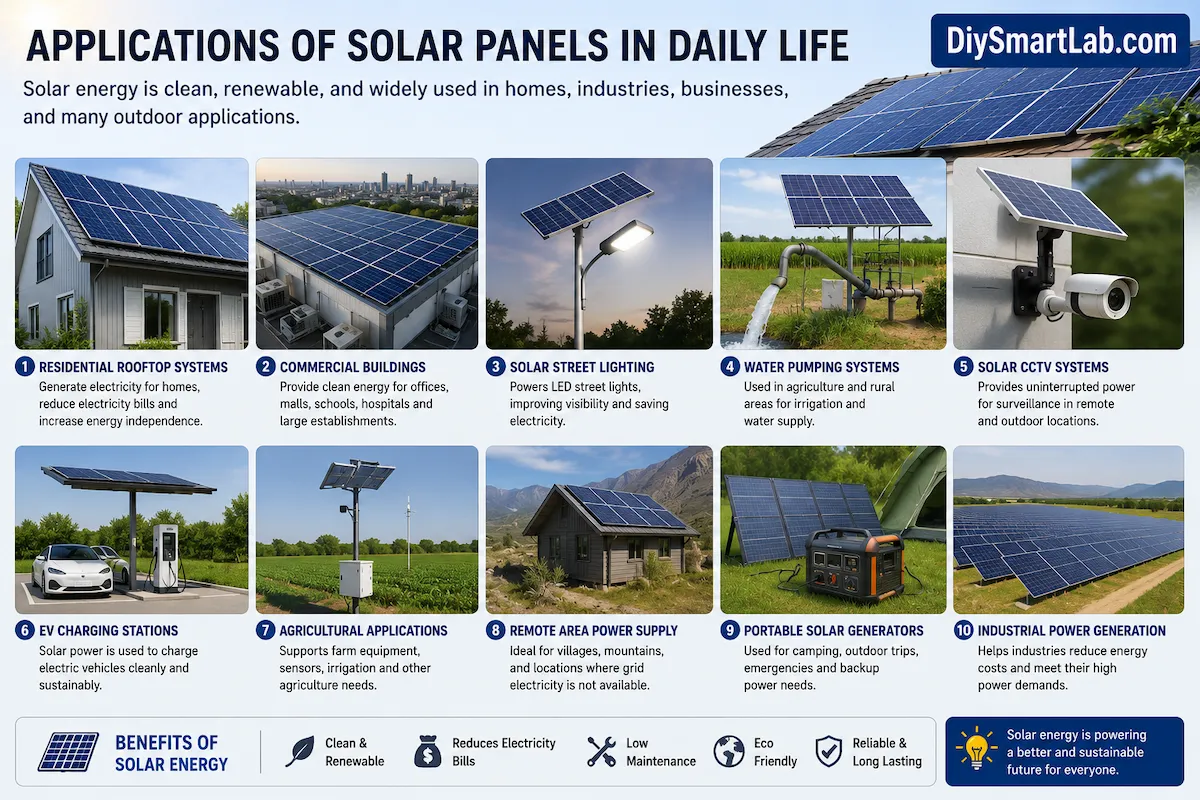Applications of Solar Panels in Daily Life