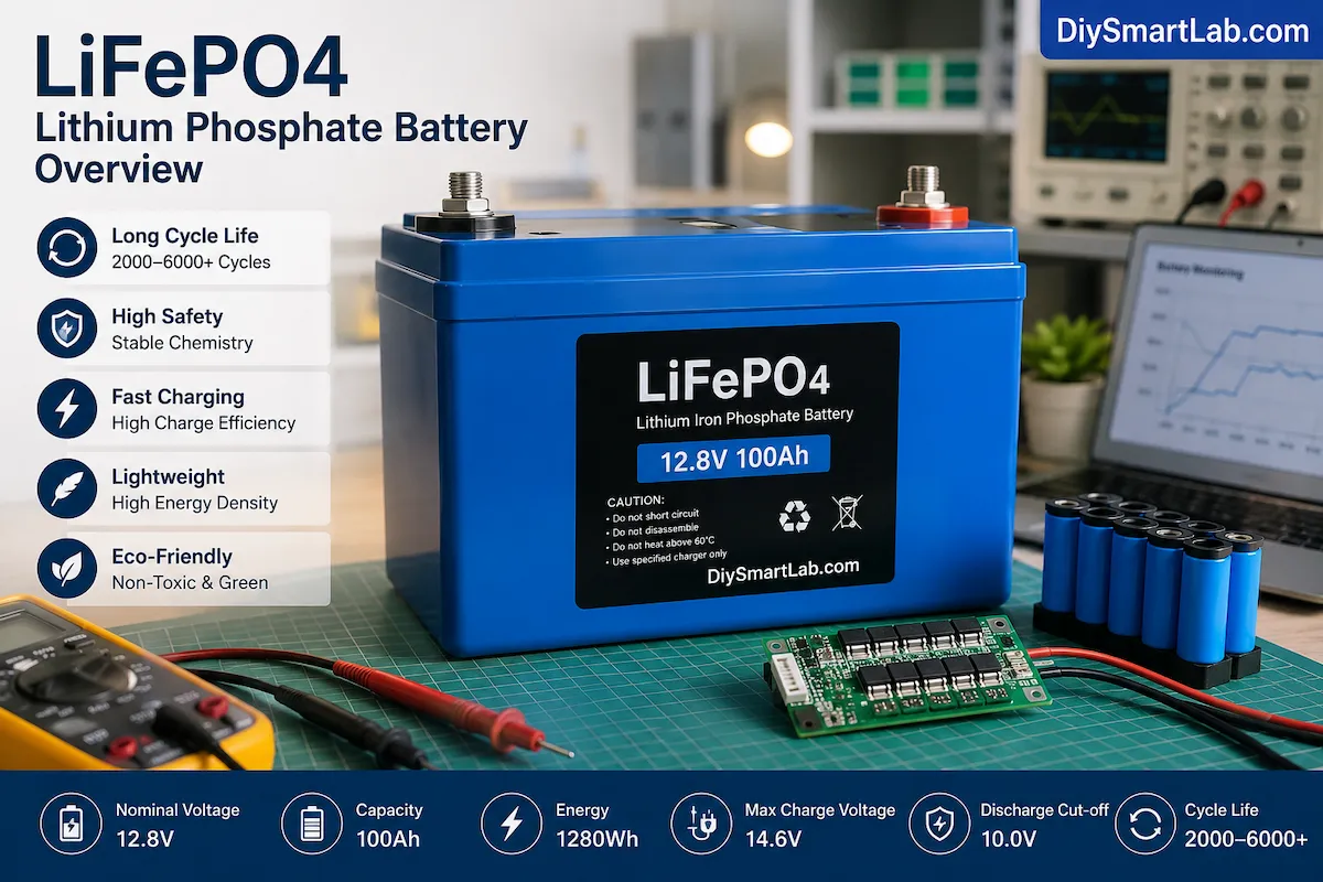 LiFePO4 lithium phosphate battery overview